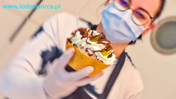Apetyczne  lody w lodziarni w Rzeszowie